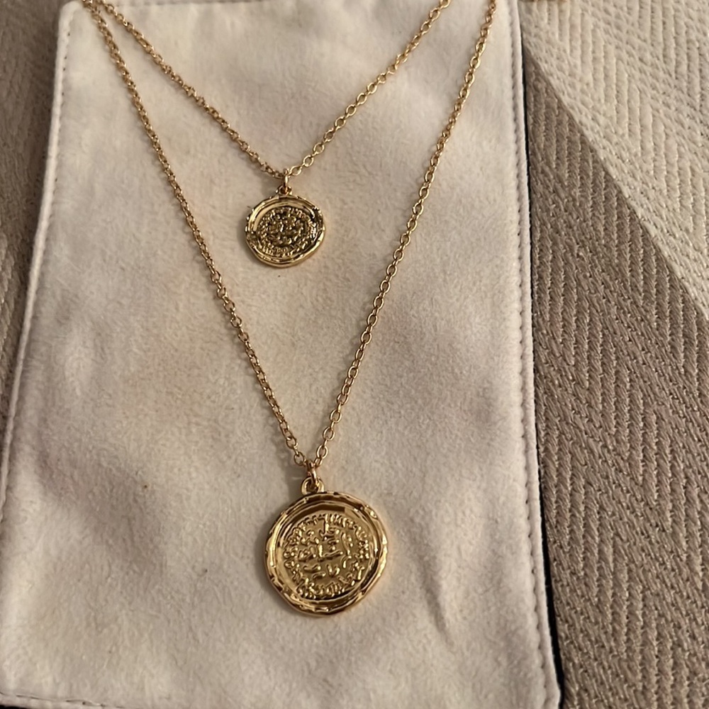 Pura Vida Gold Medallion Necklace